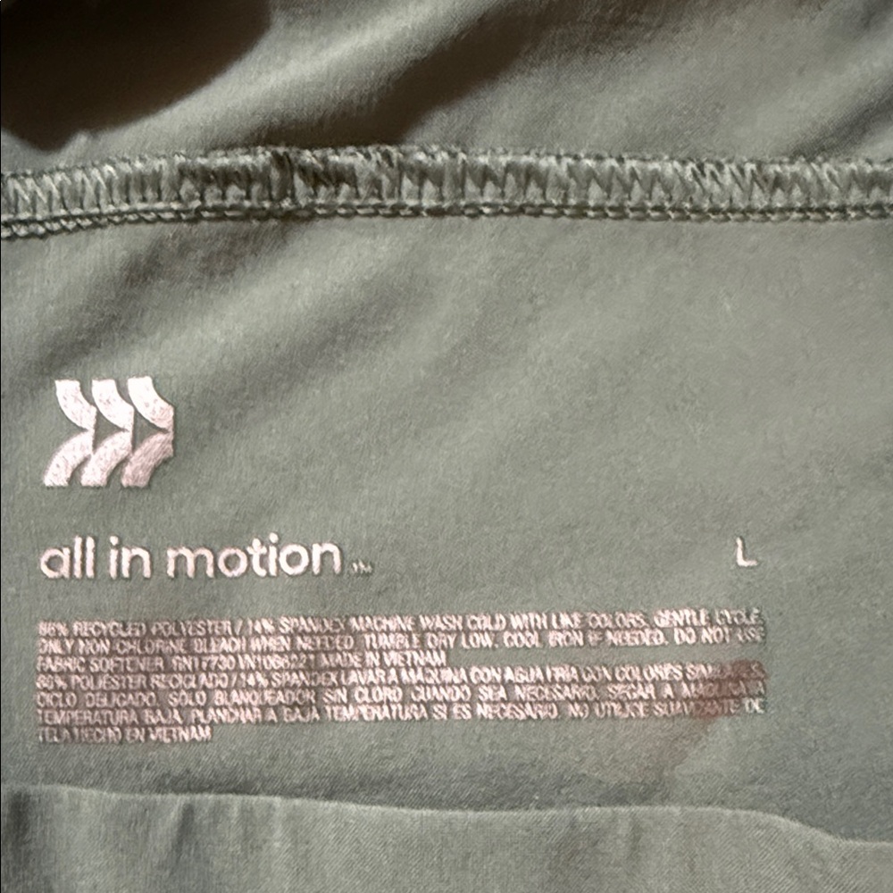 All in Motion Sage green joggers
